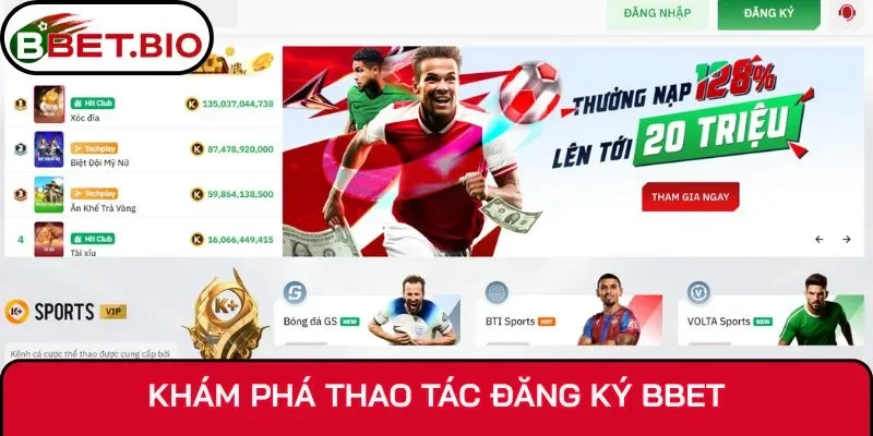 Từng bước tiến hành để đăng ký Bbet