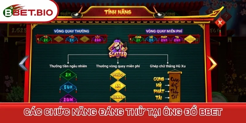 Các chức năng đáng thử tại Ông đồ BBet