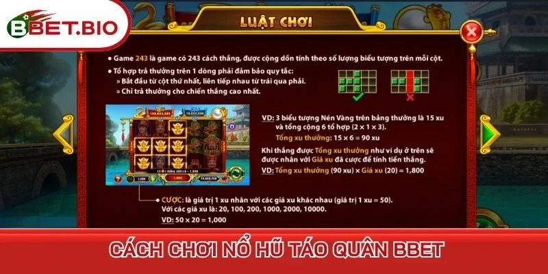 Cách chơi nổ hũ Táo Quân BBet