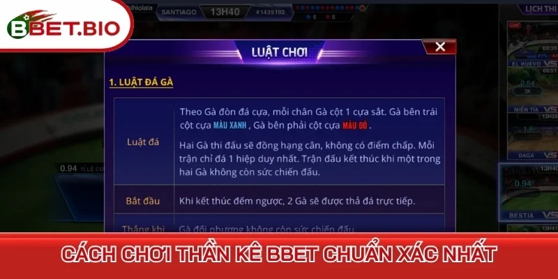 Cách chơi thần kê BBet chuẩn xác nhất