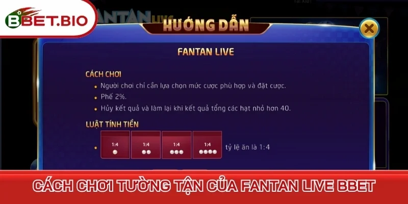 Cách chơi tường tận của Fantan Live BBet
