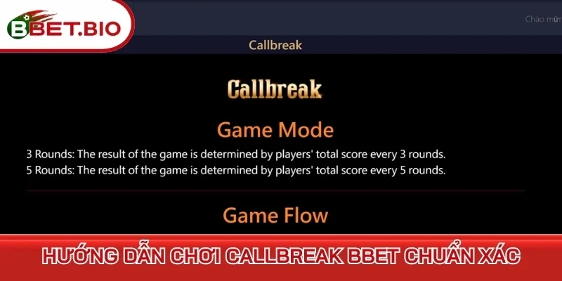 Hướng dẫn chơi Callbreak BBet chuẩn xác