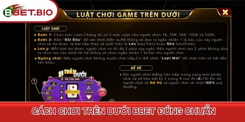 Cách chơi trên dưới BBet đúng chuẩn