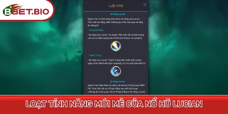 Loạt tính năng mới mẻ của nổ hũ Lucian