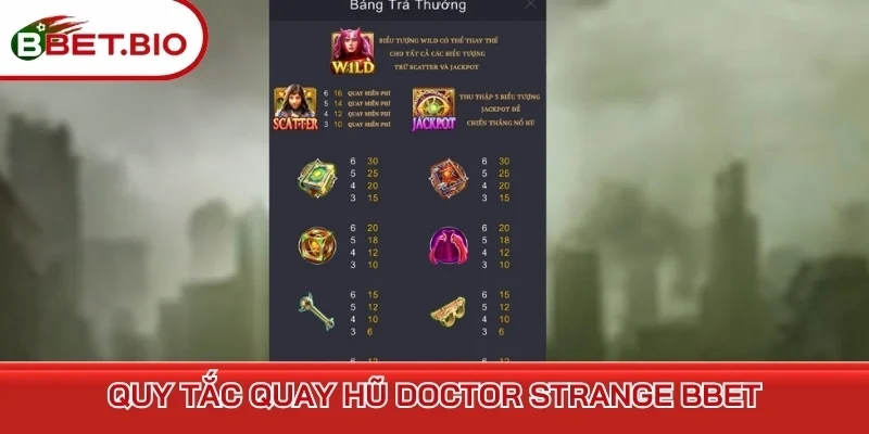 Quy tắc quay hũ Doctor Strange BBet