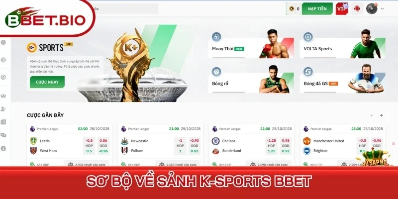 Sơ bộ về sảnh K-sports BBet