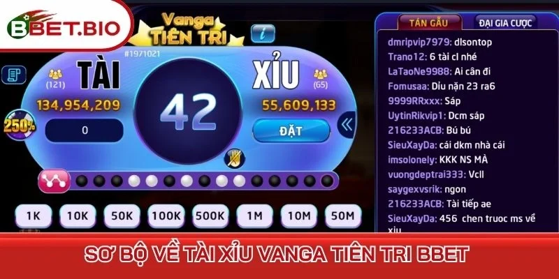 Sơ bộ về tài xỉu vanga tiên tri BBet 
