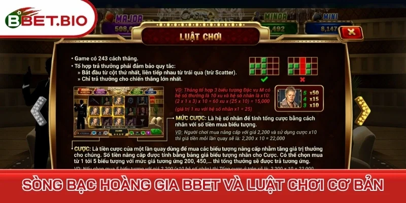 Sòng bạc hoàng gia Bbet và luật chơi cơ bản