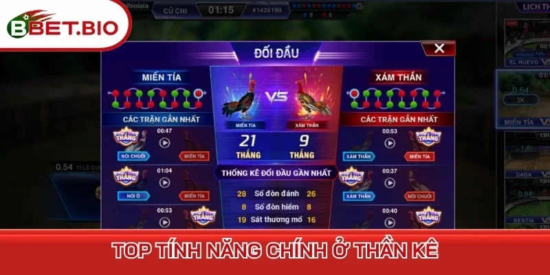 Top tính năng chính ở thần kê